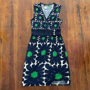 Like Anthropologie Donna Morgan size 6 dress blue and green